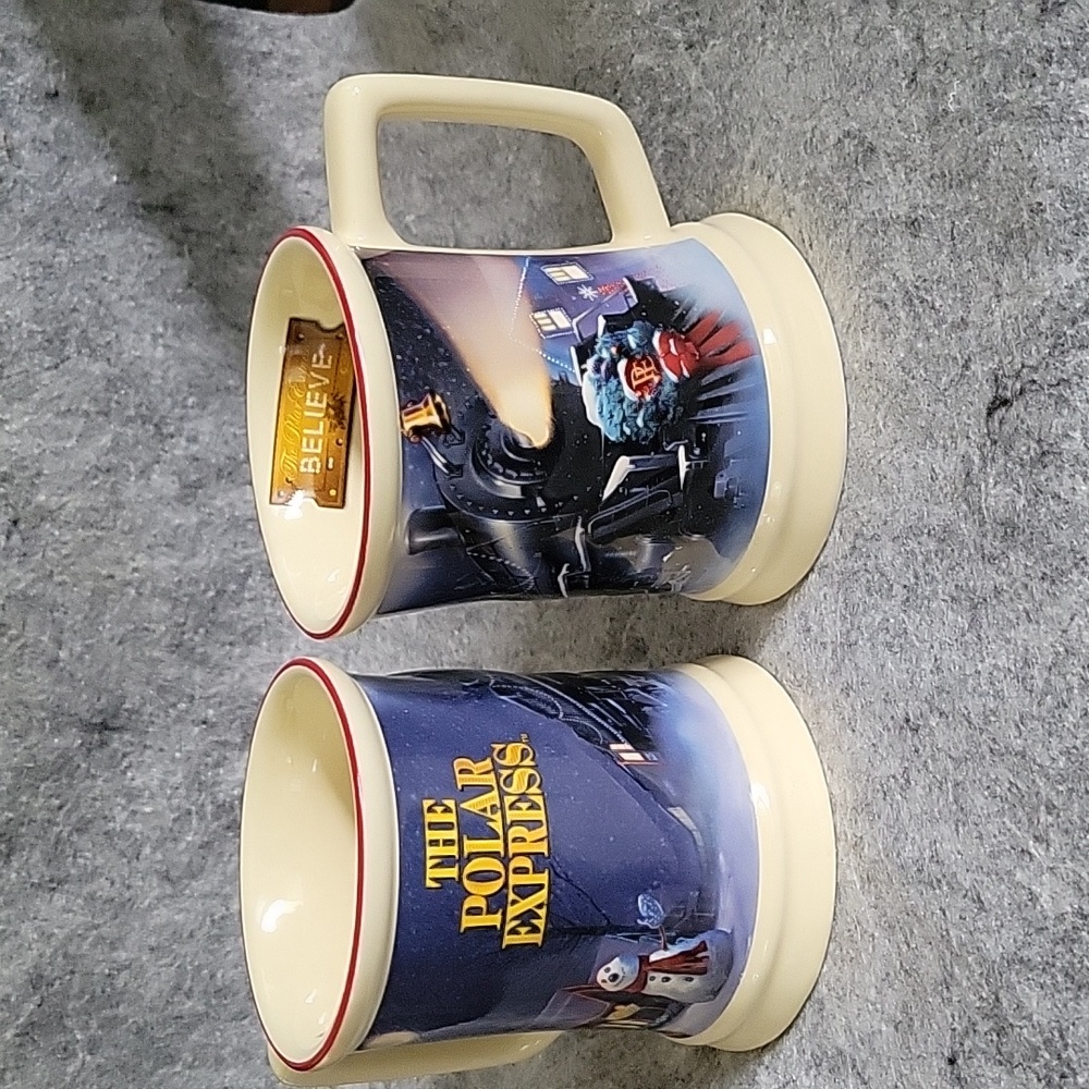 The Polar Express Believe Mugs EUC